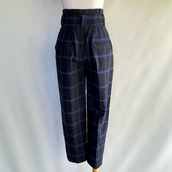 A.L.C. Windowpane Paperbag Pants - sample size - Picture 3 of 7